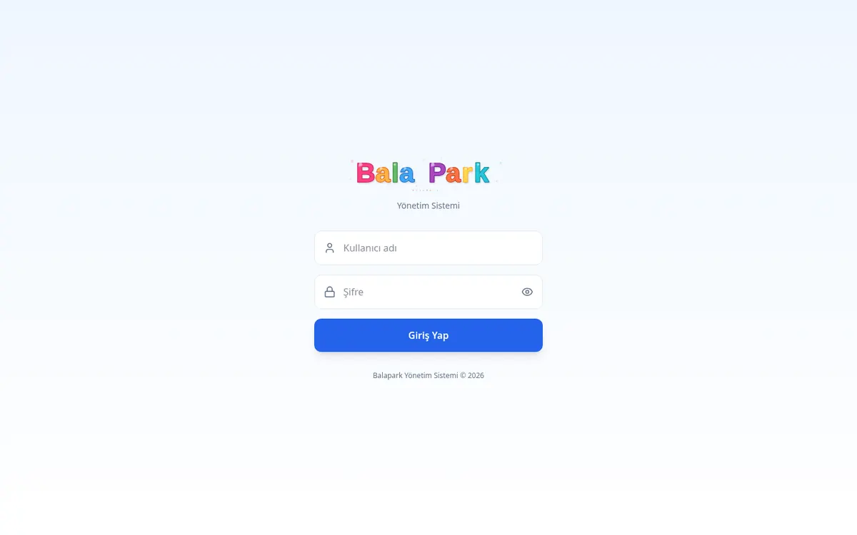 Balapark Yönetim Sistemi