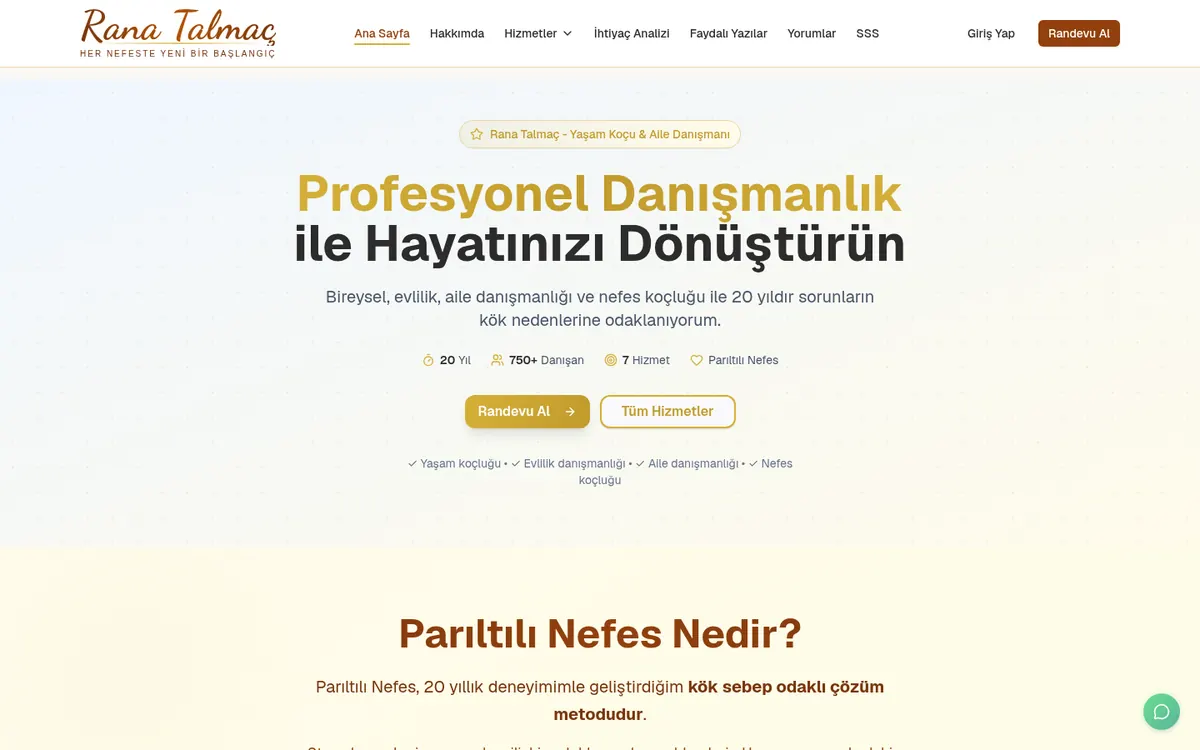Rana Talmaç Danışmanlık ana sayfası