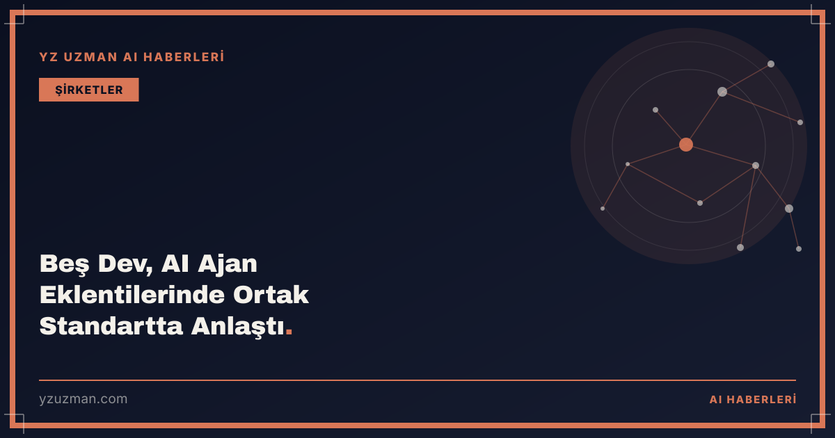 Beş Dev, AI Ajan Eklentilerinde Ortak Standartta Anlaştı