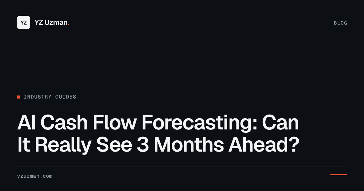 AI Cash Flow Forecasting: Can It Really See 3 Months Ahead?