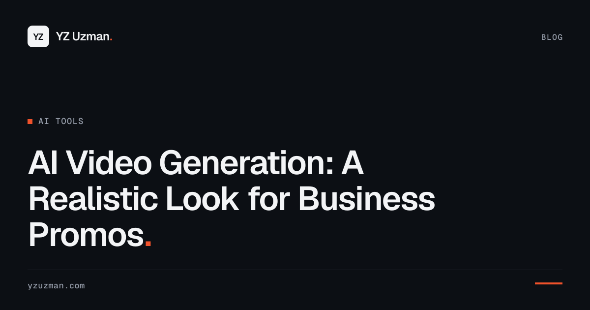 AI Video Generation: A Realistic Look for Business Promos