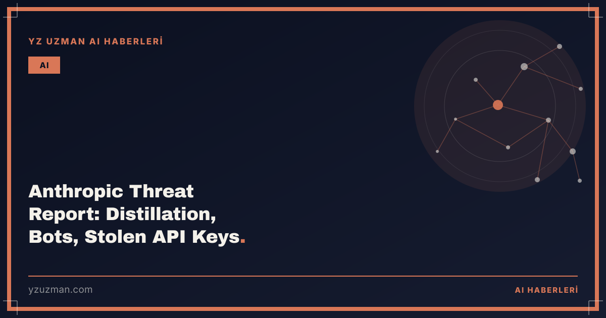 Anthropic Threat Report: Distillation, Bots, Stolen API Keys