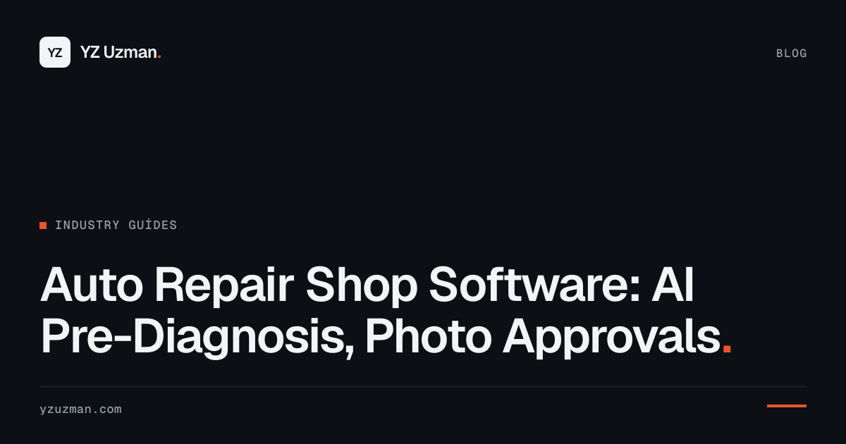 Auto Repair Shop Software: AI Pre-Diagnosis, Photo Approvals