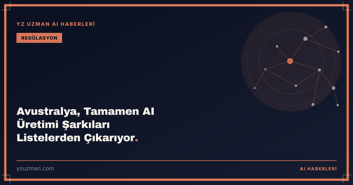 Avustralya, Tamamen AI Üretimi Şarkıları Listelerden Çıkarıyor