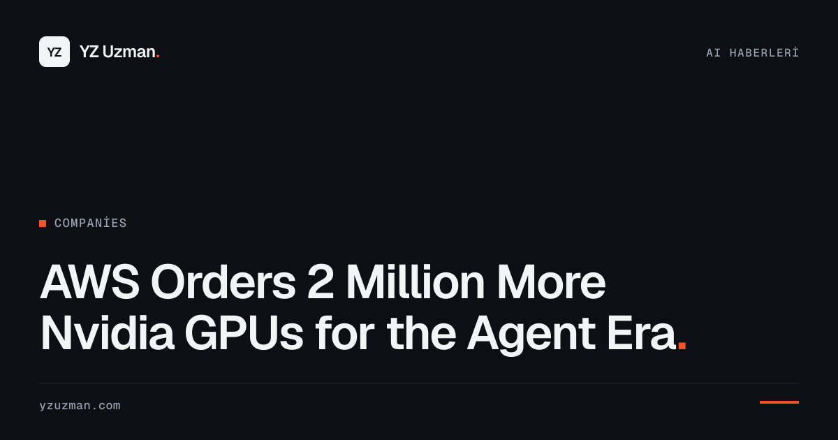 AWS Orders 2 Million More Nvidia GPUs for the Agent Era