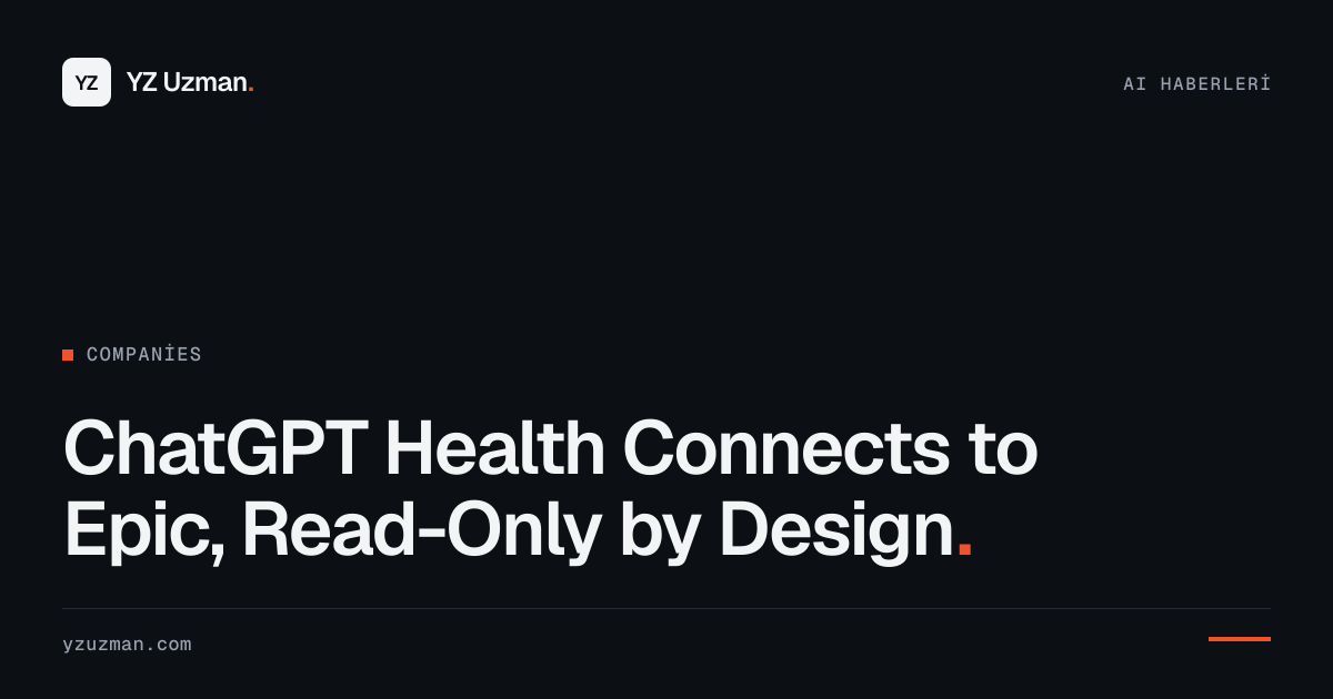 ChatGPT Health Connects to Epic, Read-Only by Design