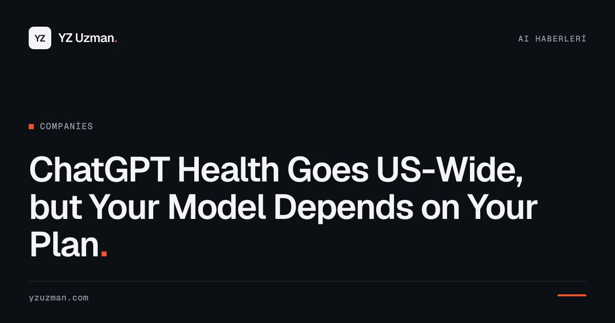 ChatGPT Health Goes US-Wide, but Your Model Depends on Your Plan