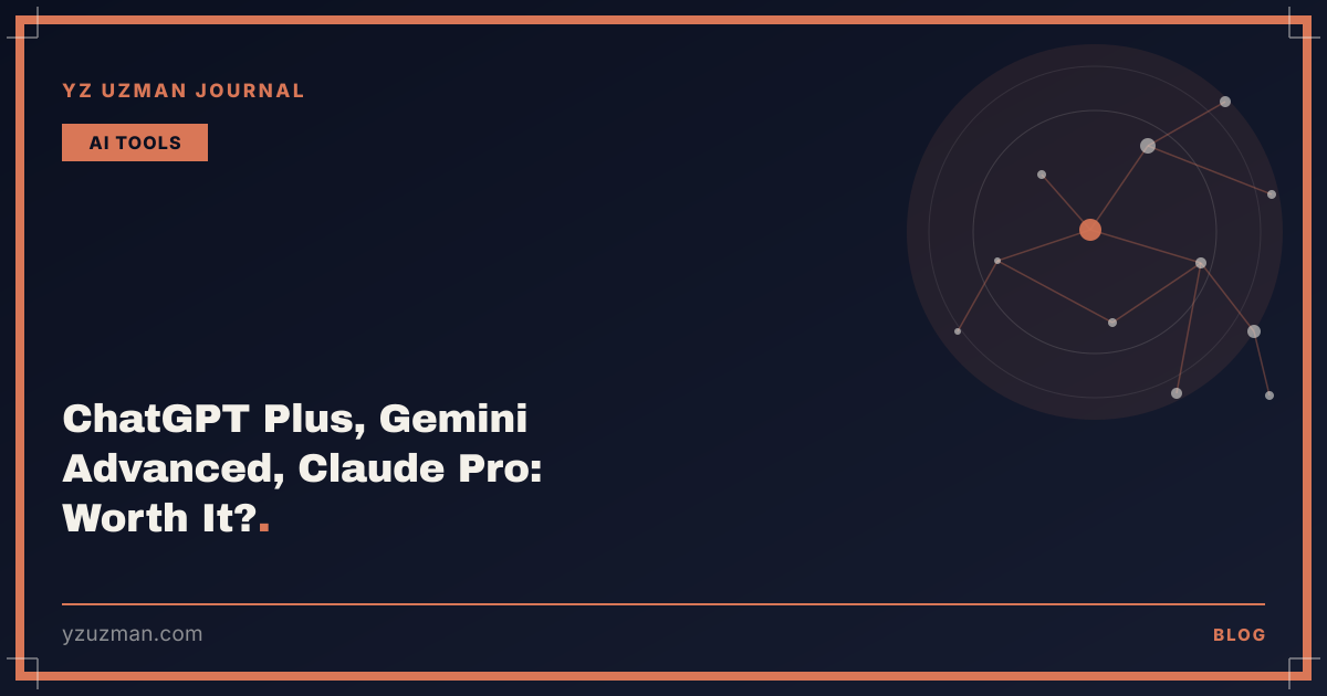 ChatGPT Plus, Gemini Advanced, Claude Pro: Worth It?