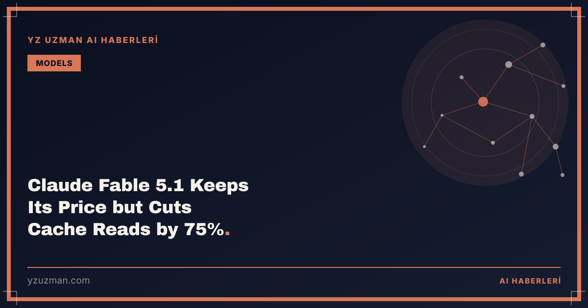Claude Fable 5.1 Keeps Its Price but Cuts Cache Reads by 75%