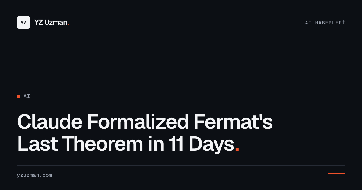 Claude Formalized Fermat's Last Theorem in 11 Days