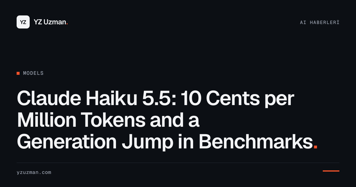 Claude Haiku 5.5: 10 Cents per Million Tokens and a Generation Jump in Benchmarks