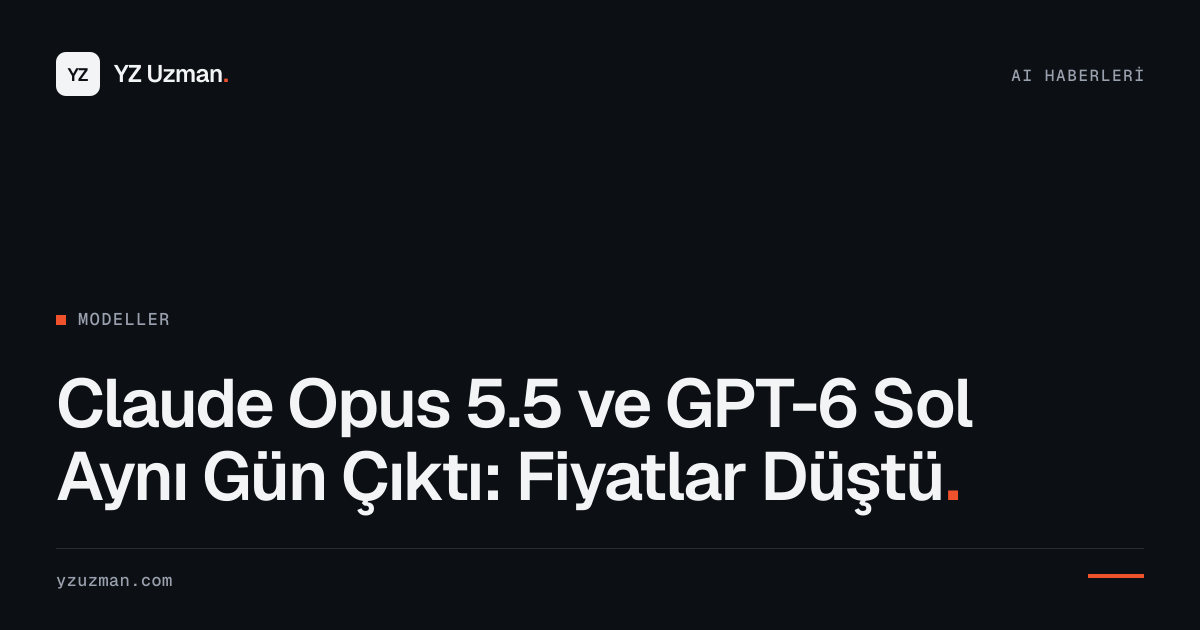Claude Opus 5.5 ve GPT-6 Sol Aynı Gün Çıktı: Fiyatlar Düştü