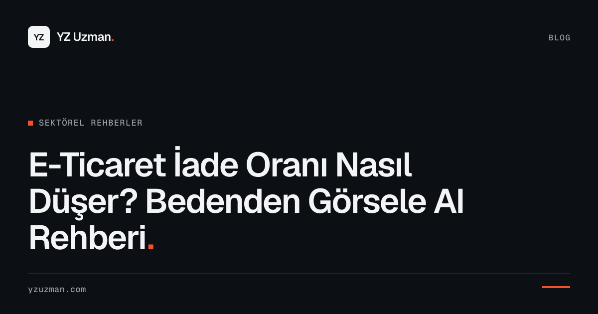 E-Ticaret İade Oranı Nasıl Düşer? Bedenden Görsele AI Rehberi