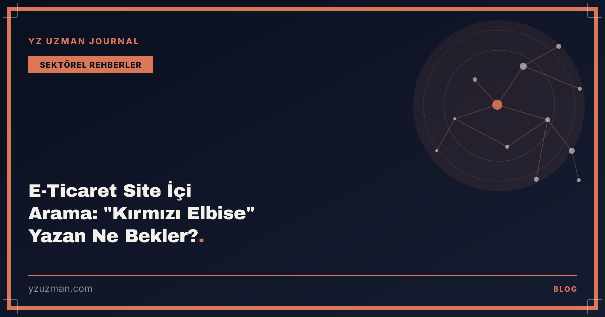 E-Ticaret Site İçi Arama: "Kırmızı Elbise" Yazan Ne Bekler?