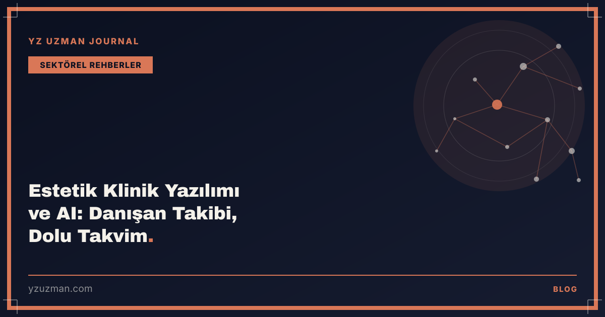 Estetik Klinik Yazılımı ve AI: Danışan Takibi, Dolu Takvim