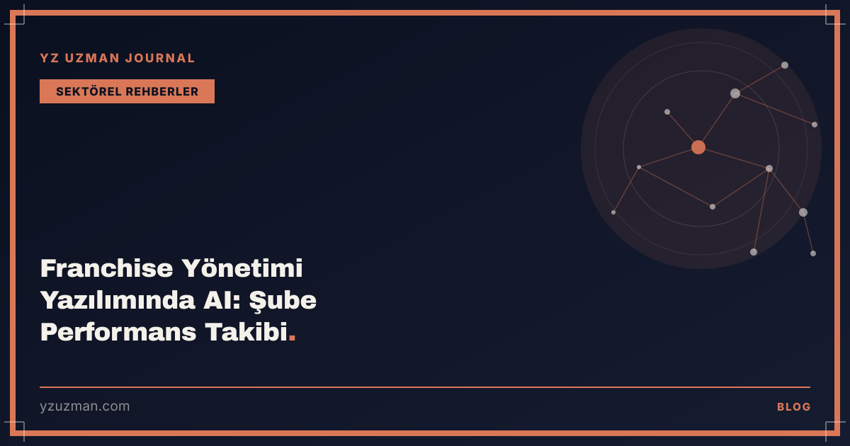 Franchise Yönetimi Yazılımında AI: Şube Performans Takibi
