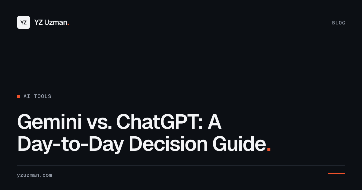 Gemini vs. ChatGPT: A Day-to-Day Decision Guide