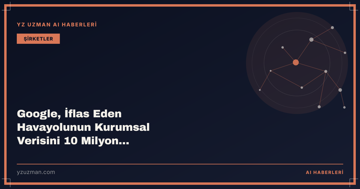 Google, İflas Eden Havayolunun Kurumsal Verisini 10 Milyon Dolara Aldı