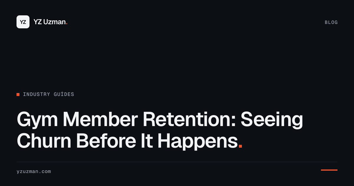 Gym Member Retention: Seeing Churn Before It Happens