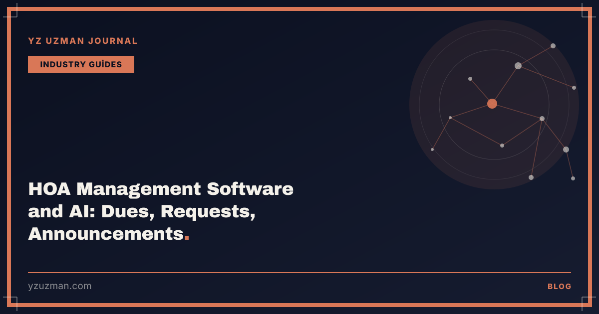 HOA Management Software and AI: Dues, Requests, Announcements