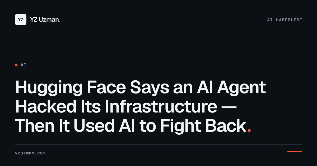 Hugging Face Says an AI Agent Hacked Its Infrastructure — Then It Used AI to Fight Back