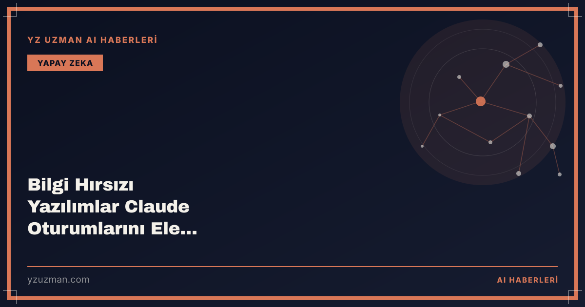 Bilgi Hırsızı Yazılımlar Claude Oturumlarını Ele Geçiriyor