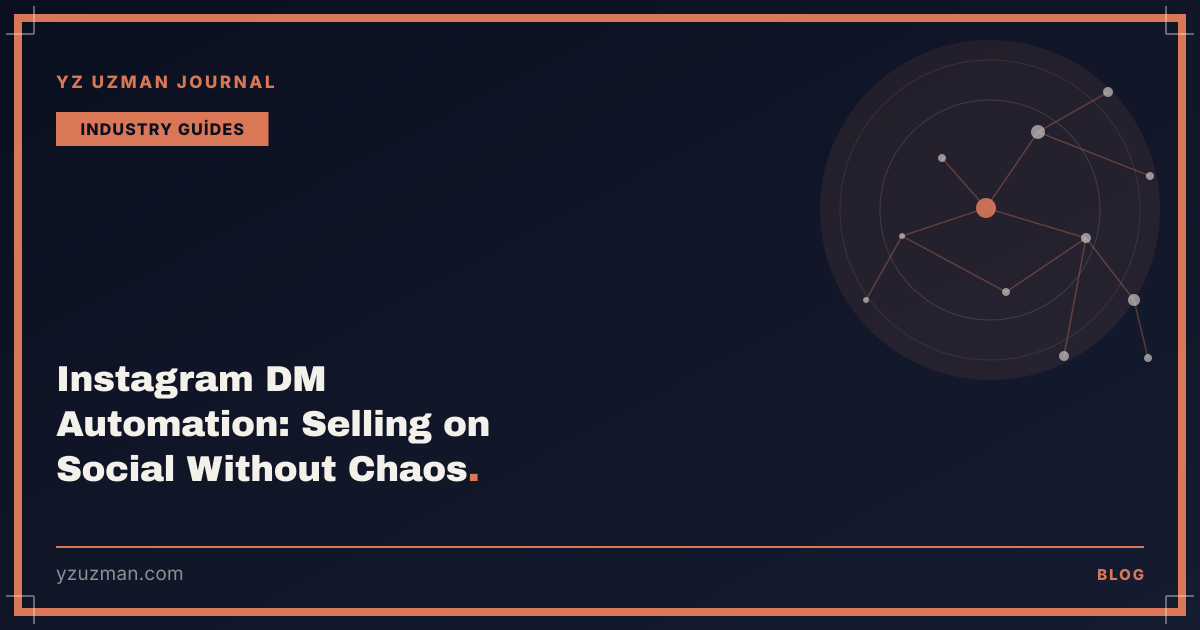 Instagram DM Automation: Selling on Social Without Chaos