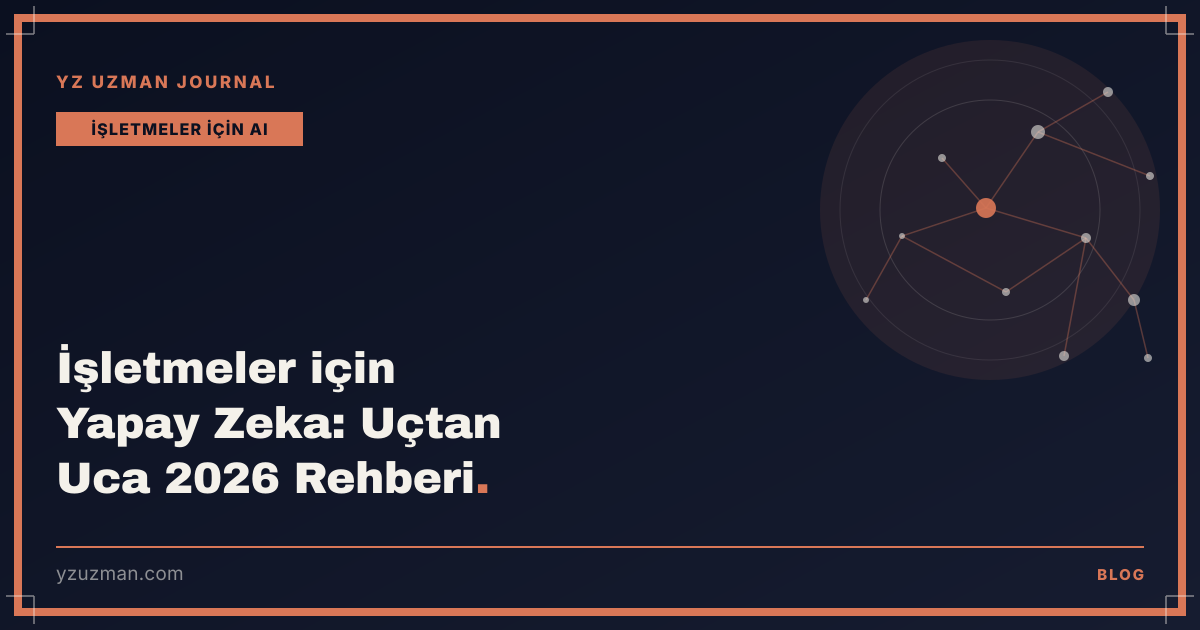 İşletmeler için Yapay Zeka: Uçtan Uca 2026 Rehberi