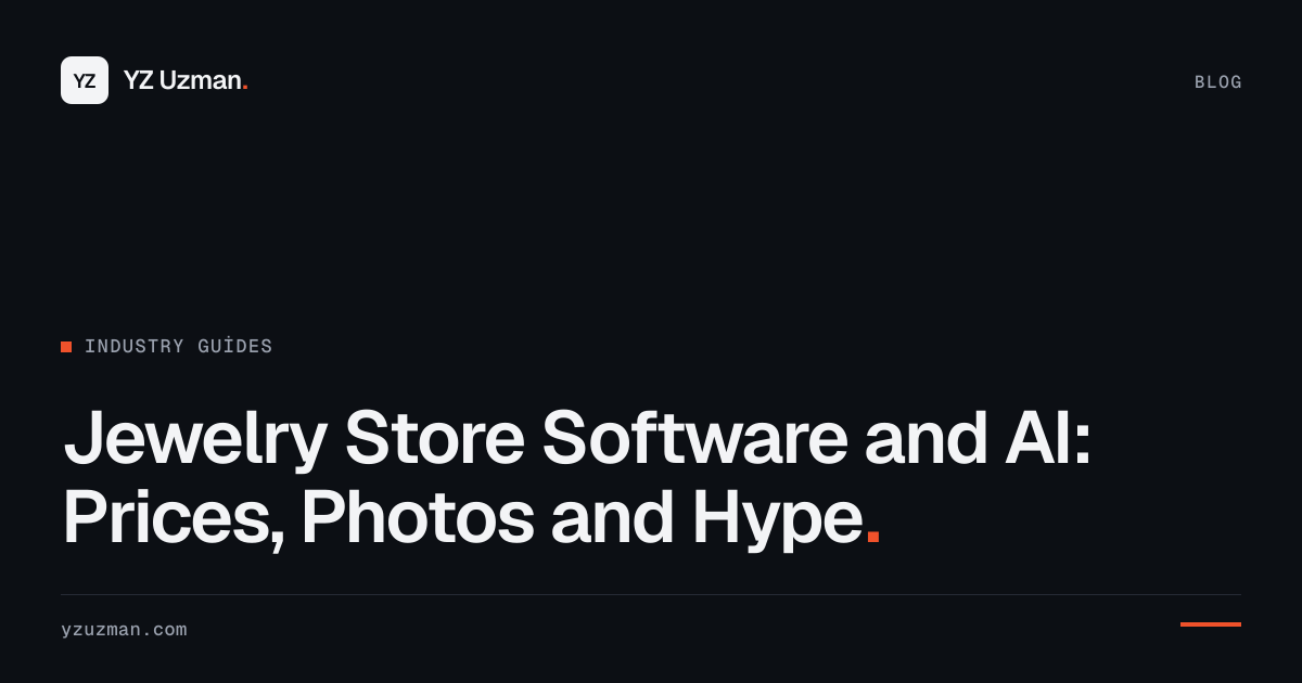 Jewelry Store Software and AI: Prices, Photos and Hype