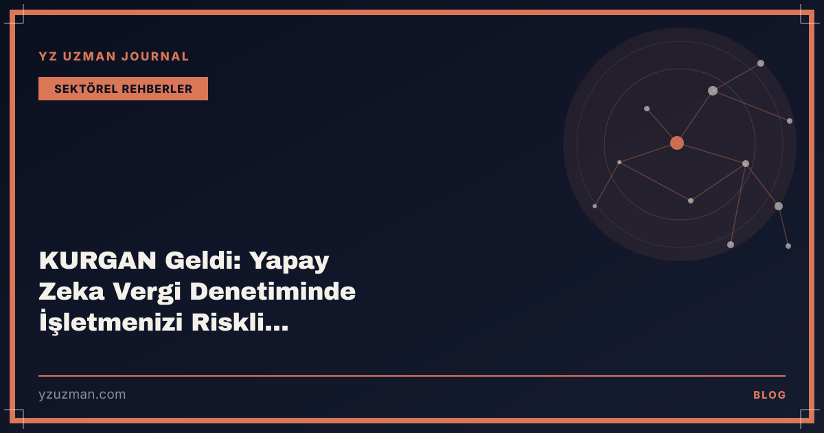 KURGAN Geldi: Yapay Zeka Vergi Denetiminde İşletmenizi Riskli Gösteren 5 Hata