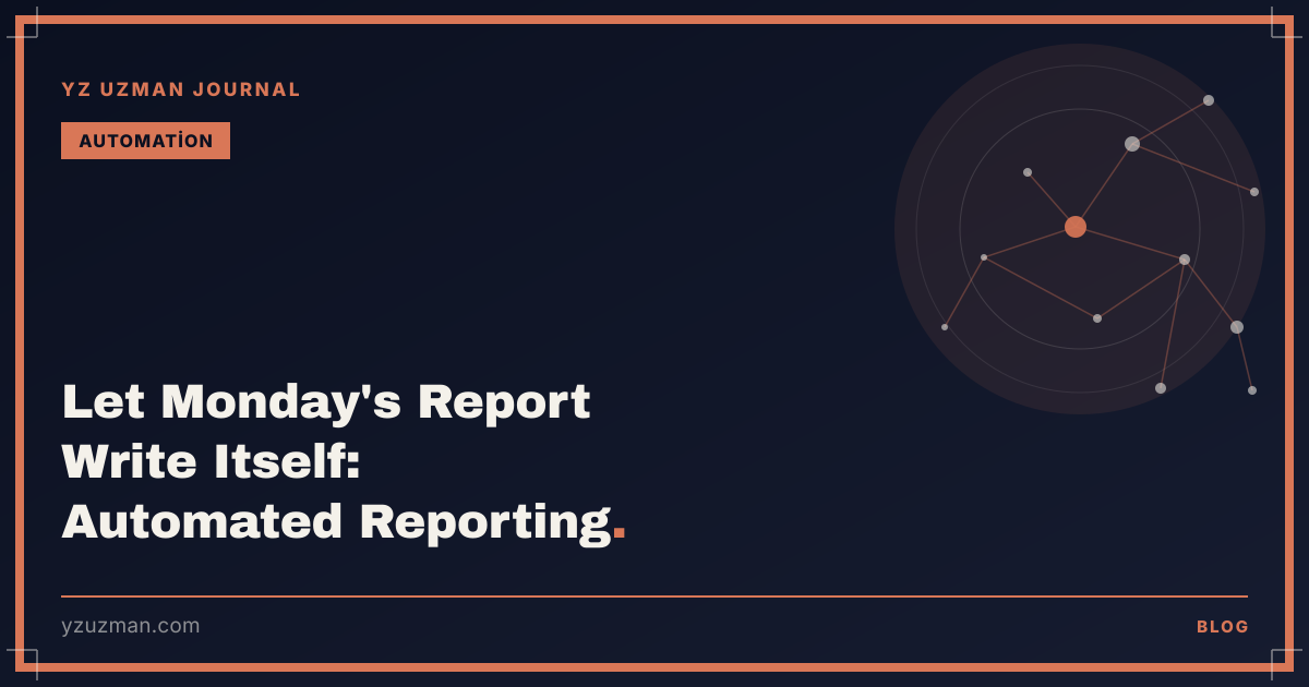 Let Monday's Report Write Itself: Automated Reporting