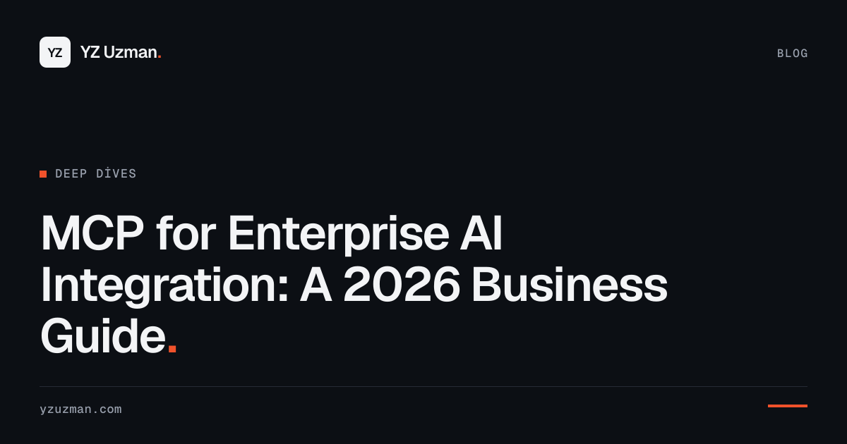 MCP for Enterprise AI Integration: A 2026 Business Guide