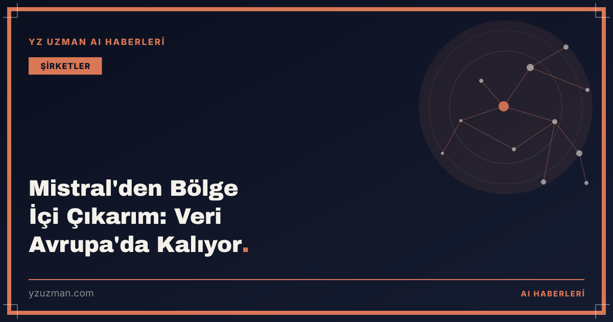 Mistral'den Bölge İçi Çıkarım: Veri Avrupa'da Kalıyor