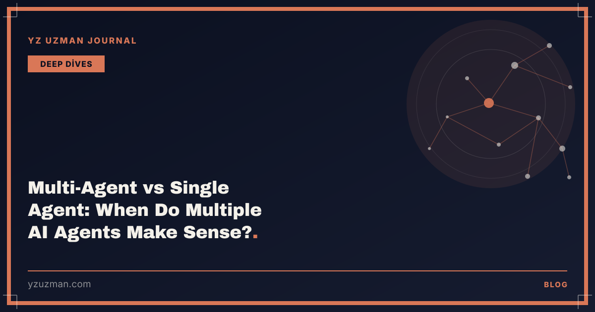 Multi-Agent vs Single Agent: When Do Multiple AI Agents Make Sense?