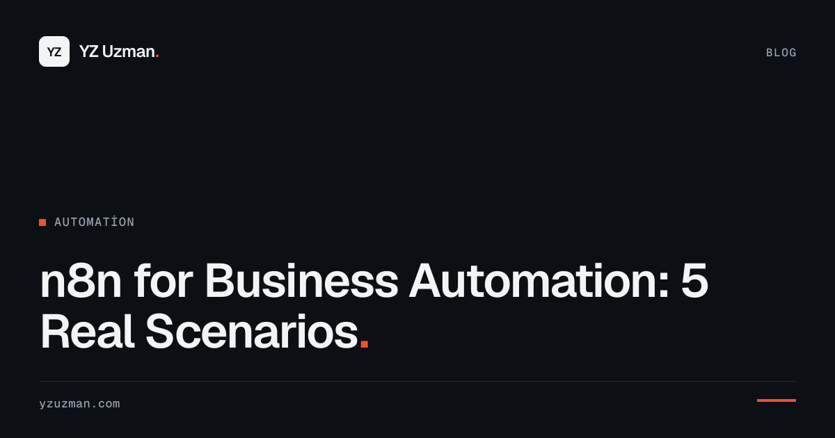 n8n for Business Automation: 5 Real Scenarios