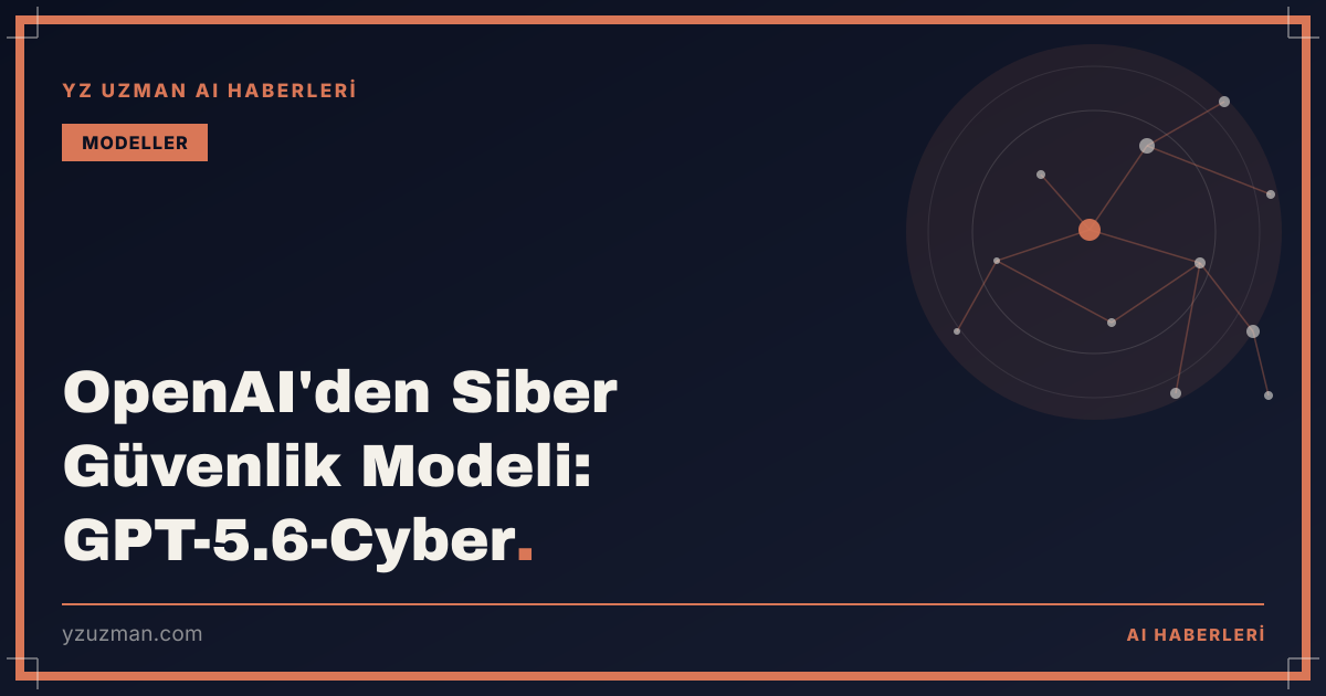 OpenAI'den Siber Güvenlik Modeli: GPT-5.6-Cyber