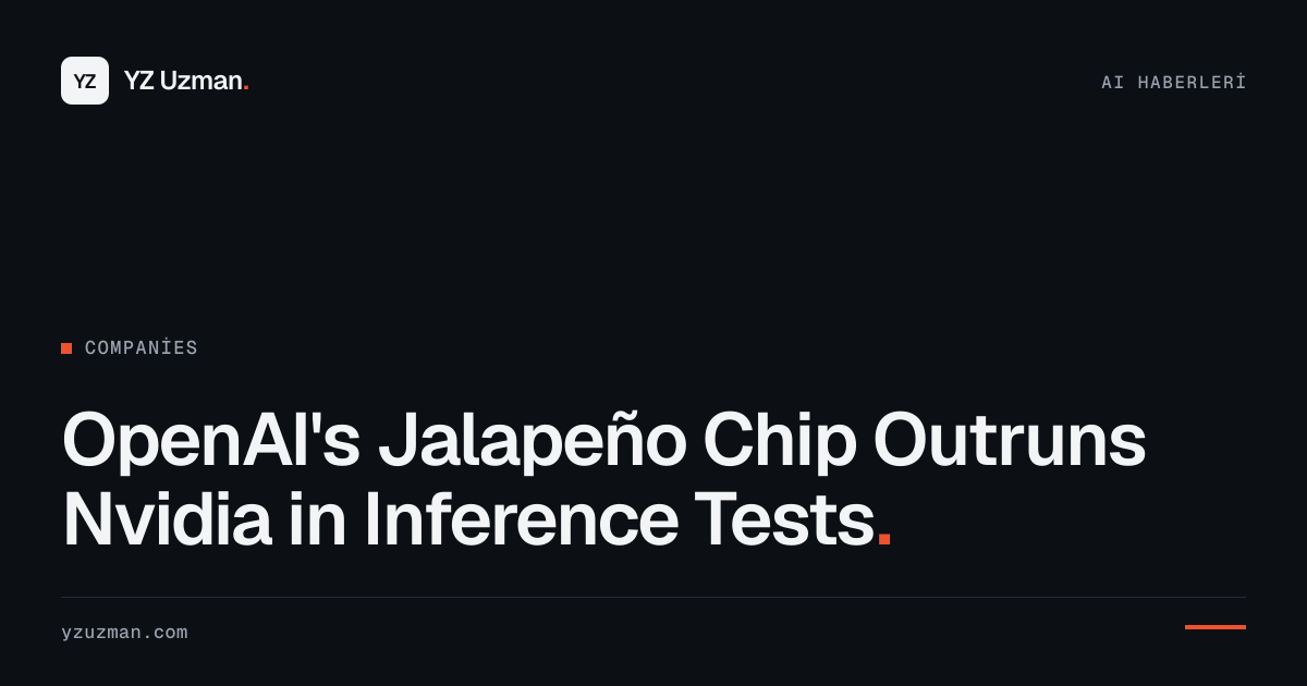 OpenAI's Jalapeño Chip Outruns Nvidia in Inference Tests