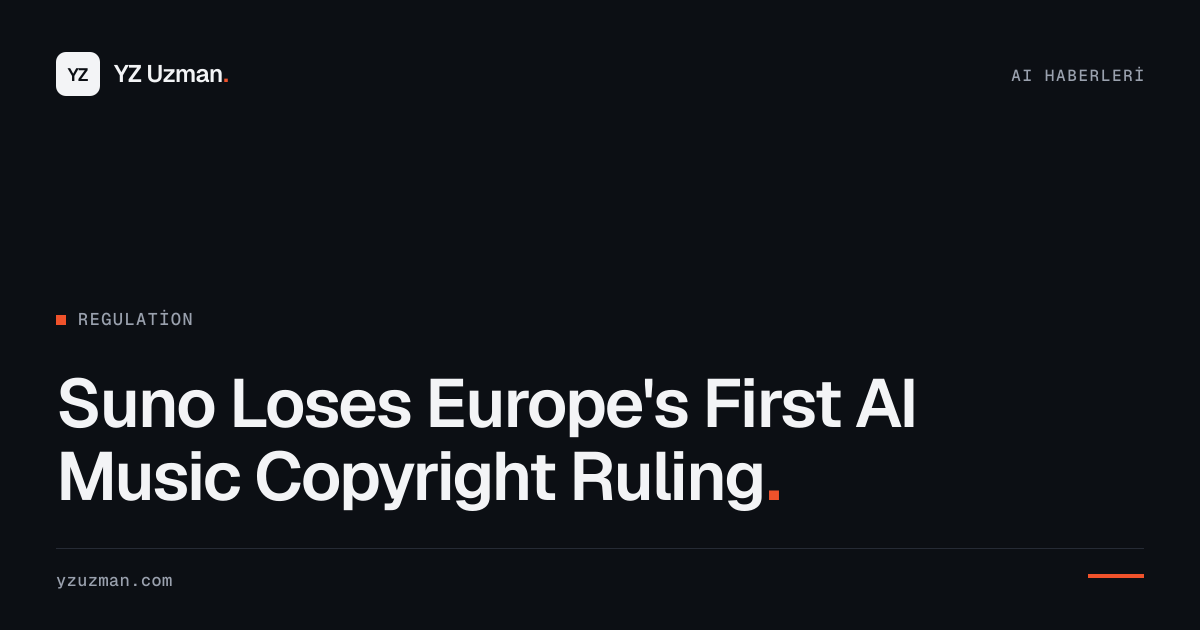 Suno Loses Europe's First AI Music Copyright Ruling
