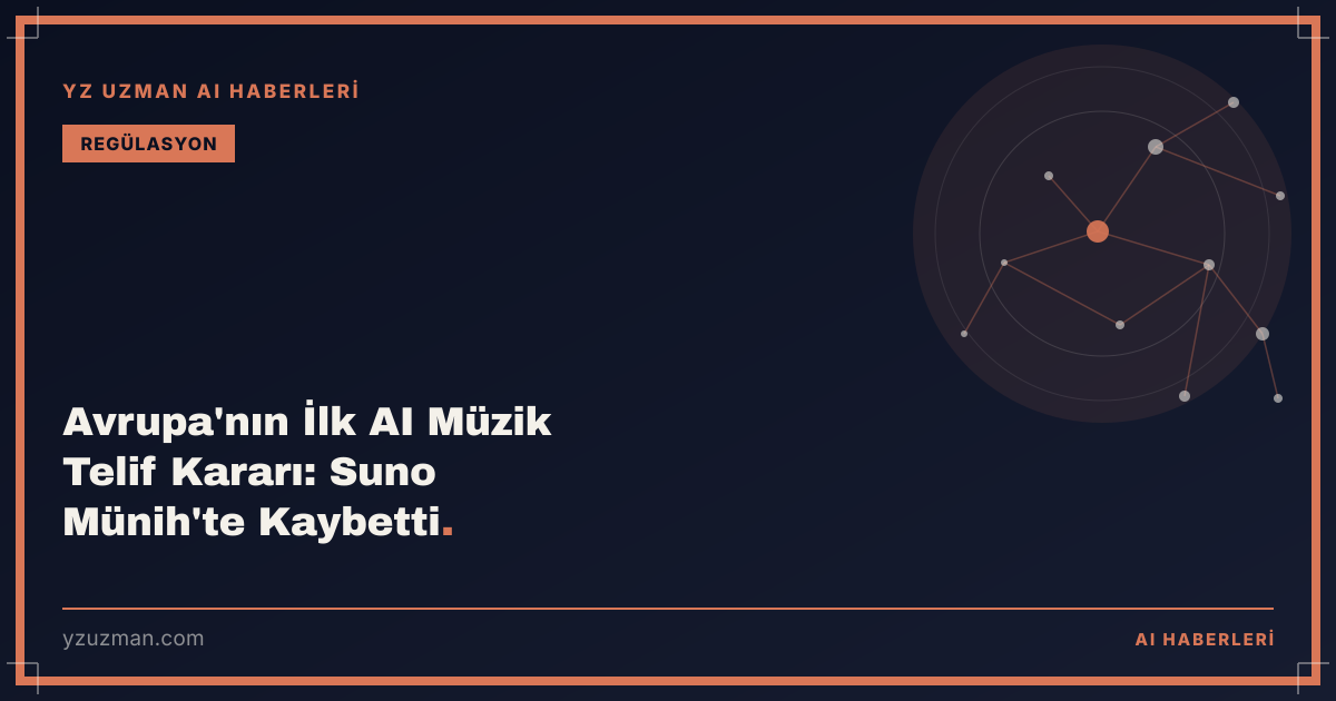 Avrupa'nın İlk AI Müzik Telif Kararı: Suno Münih'te Kaybetti