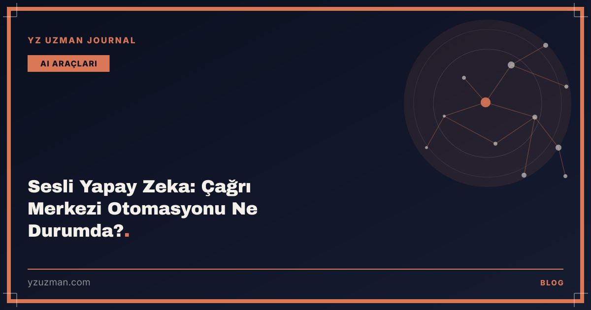 Sesli Yapay Zeka: Çağrı Merkezi Otomasyonu Ne Durumda?