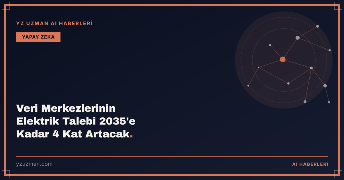 Veri Merkezlerinin Elektrik Talebi 2035'e Kadar 4 Kat Artacak