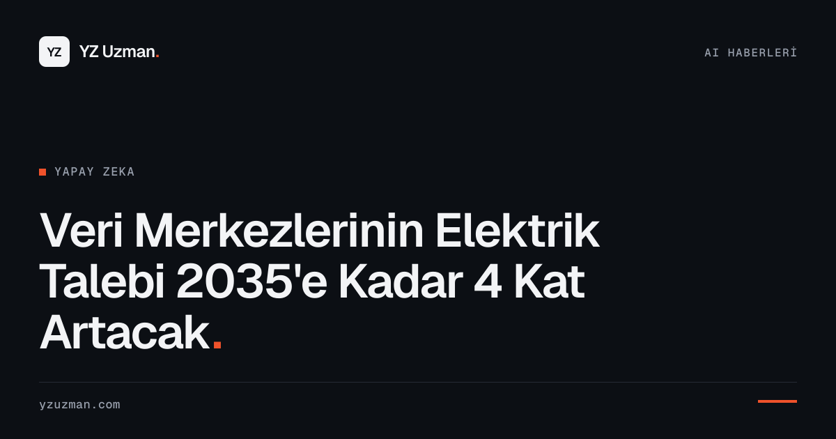 Veri Merkezlerinin Elektrik Talebi 2035'e Kadar 4 Kat Artacak