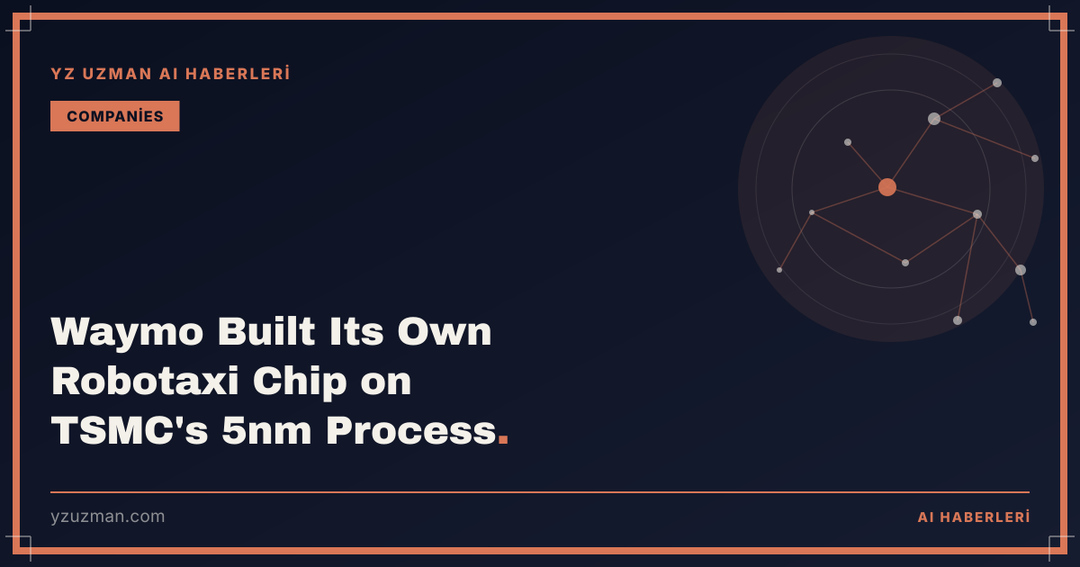 Waymo Built Its Own Robotaxi Chip on TSMC's 5nm Process
