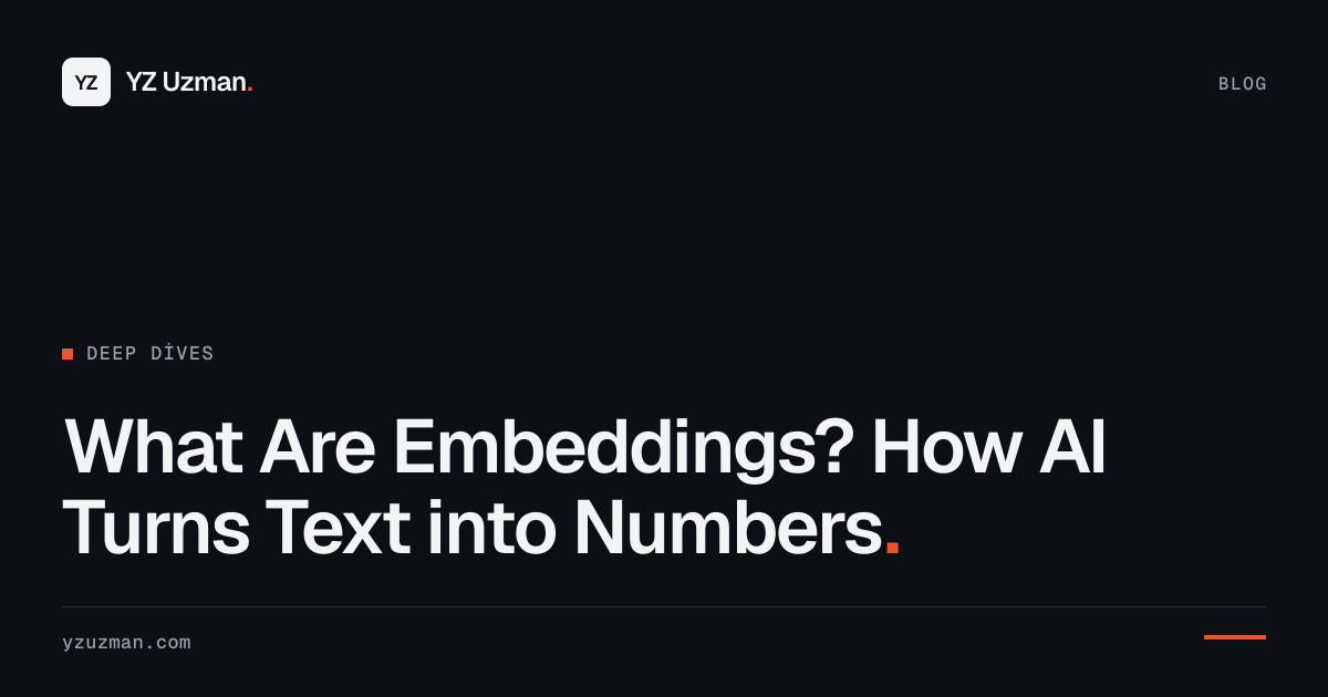 What Are Embeddings? How AI Turns Text into Numbers