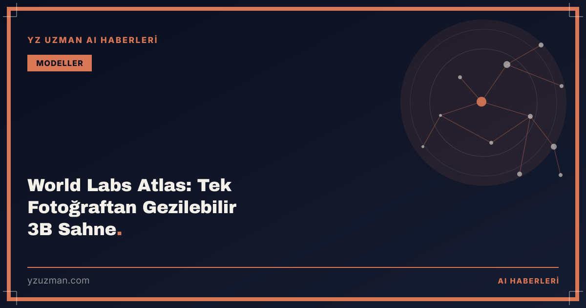 World Labs Atlas: Tek Fotoğraftan Gezilebilir 3B Sahne
